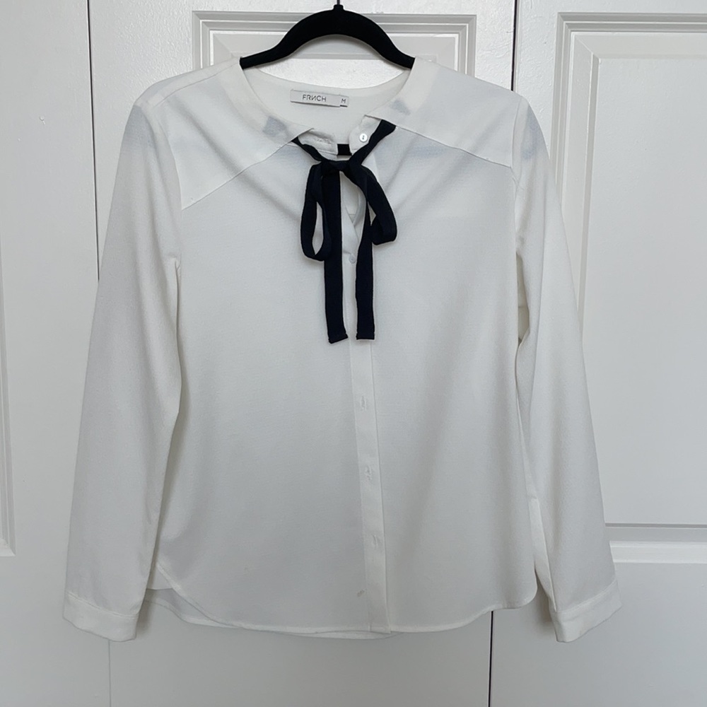 White Button Down Blouse - image 2